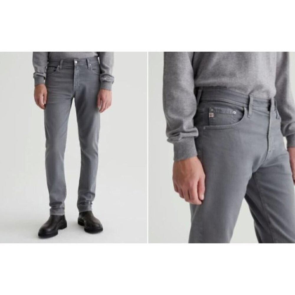 AG Adriano Goldschmied Mens The Tellis Modern Slim Jean Jeans Sz 34x34 Gray RARE